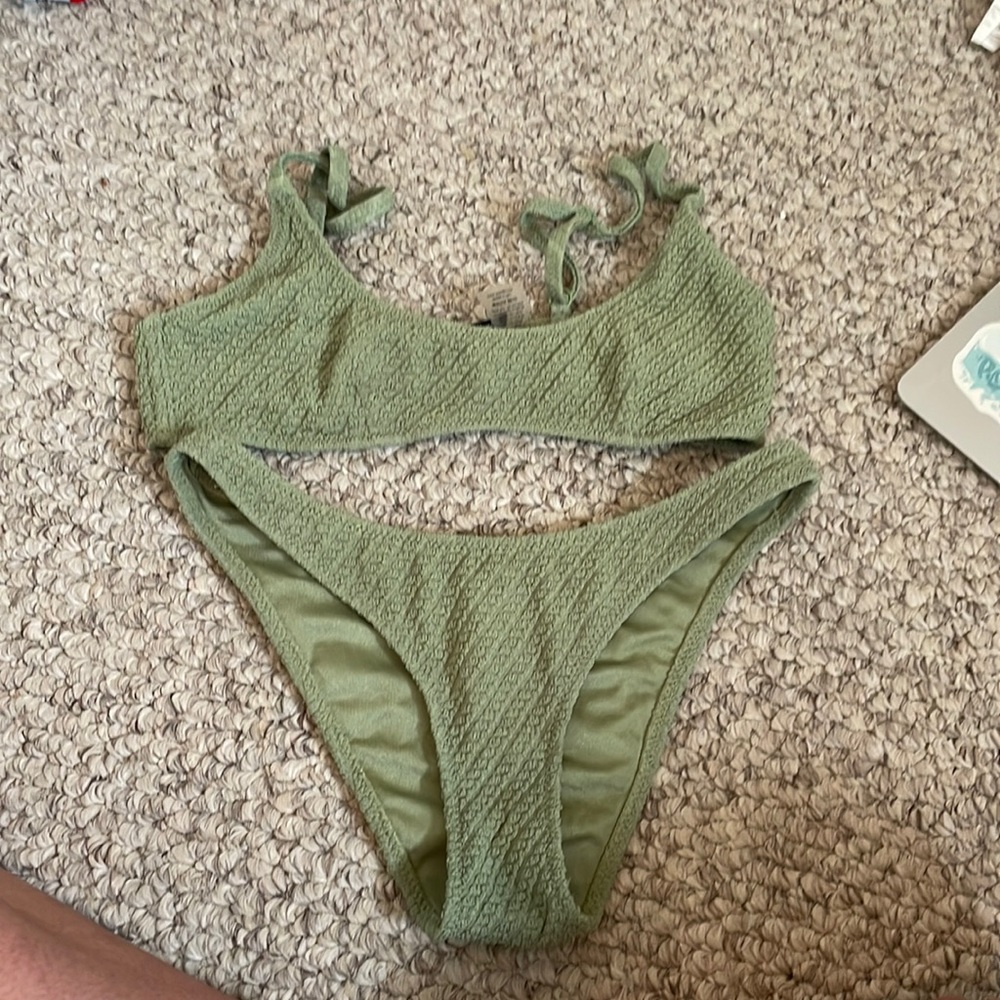 Triangl Green Bathing Suit